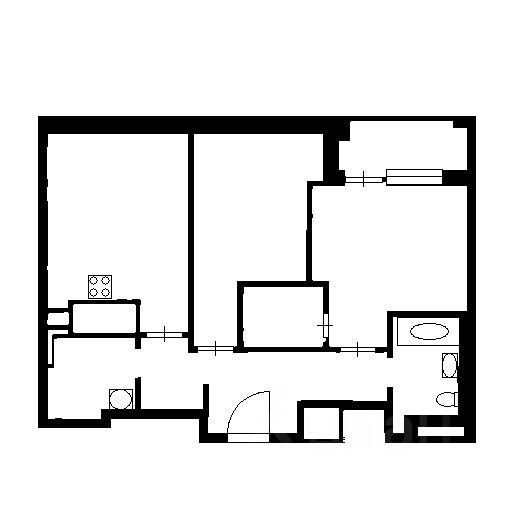 Планировка этой квартиры по данным Циан