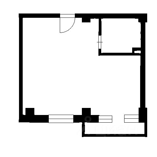 Планировка этой квартиры по данным Циан