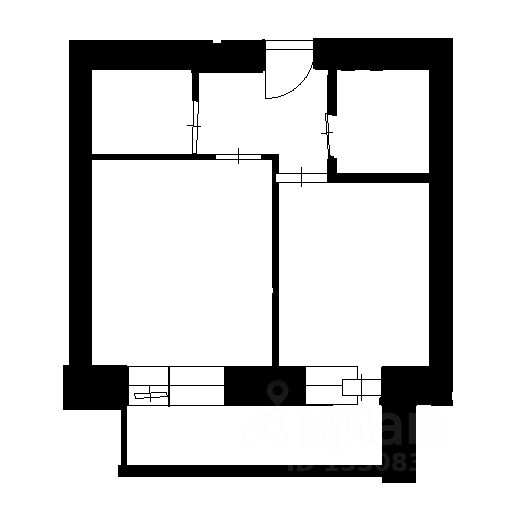 Планировка этой квартиры по данным Циан