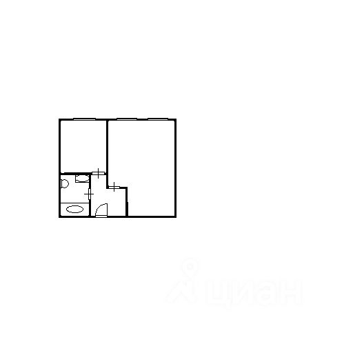 Планировка этой квартиры по данным Циан