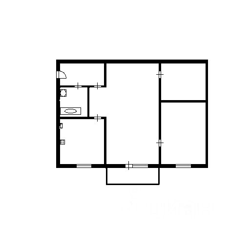 Планировка этой квартиры по данным Циан