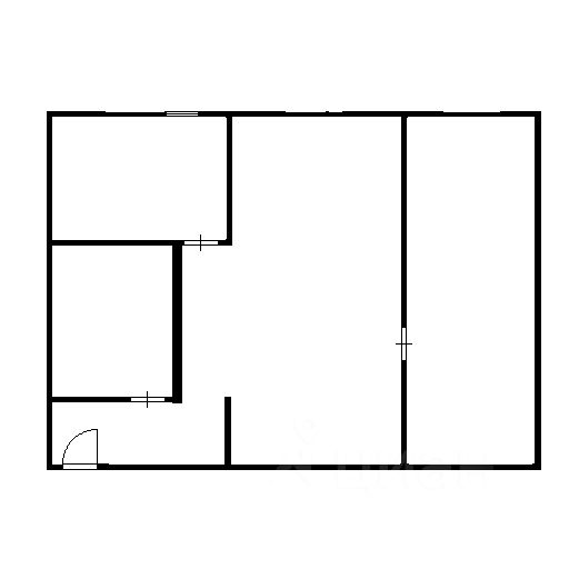 Планировка этой квартиры по данным Циан