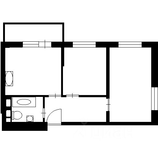 Планировка этой квартиры по данным Циан