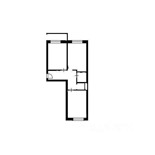 Планировка этой квартиры по данным Циан
