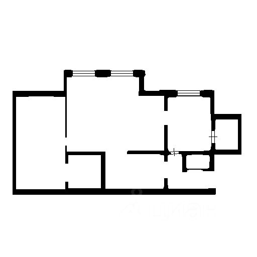 Планировка этой квартиры по данным Циан