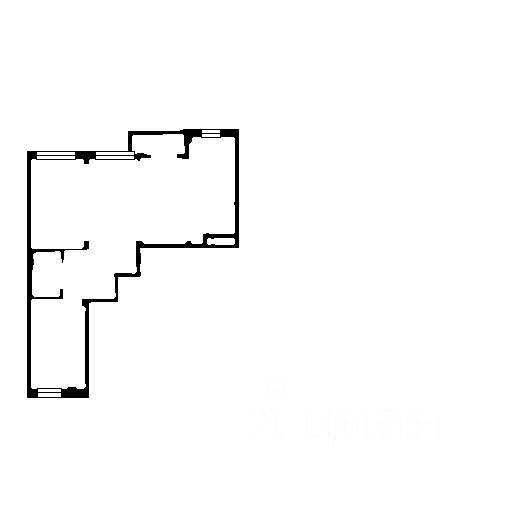 Планировка этой квартиры по данным Циан