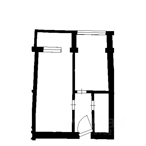 Планировка этой квартиры по данным Циан