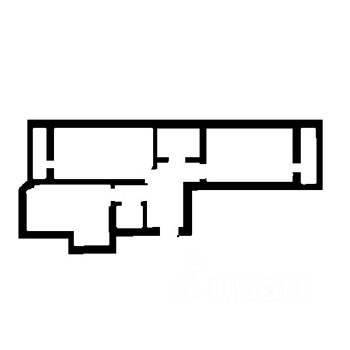 Планировка этой квартиры по данным Циан