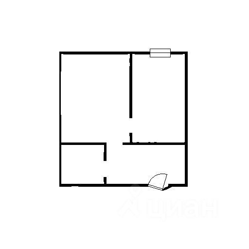 Планировка этой квартиры по данным Циан