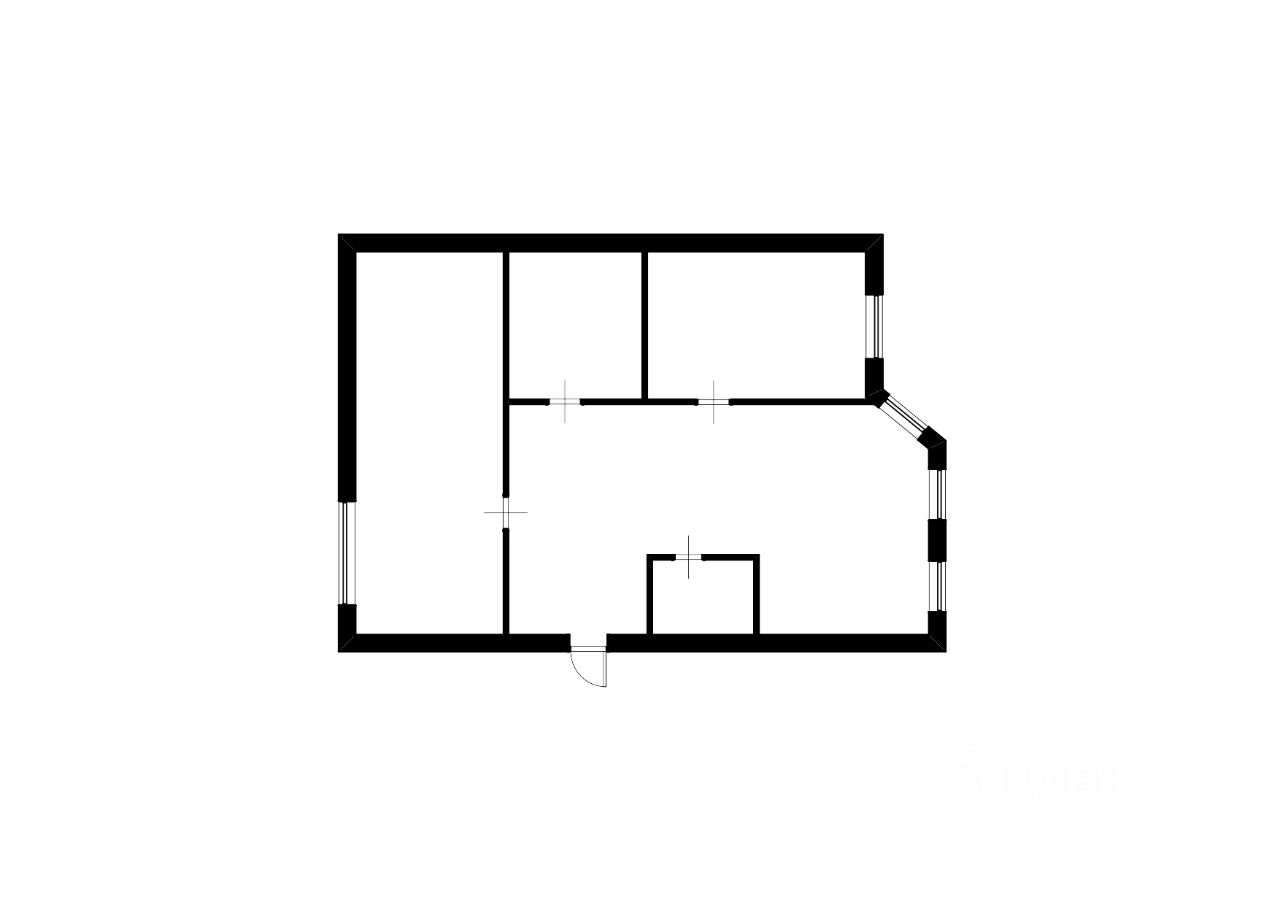 Планировка этой квартиры по данным Циан