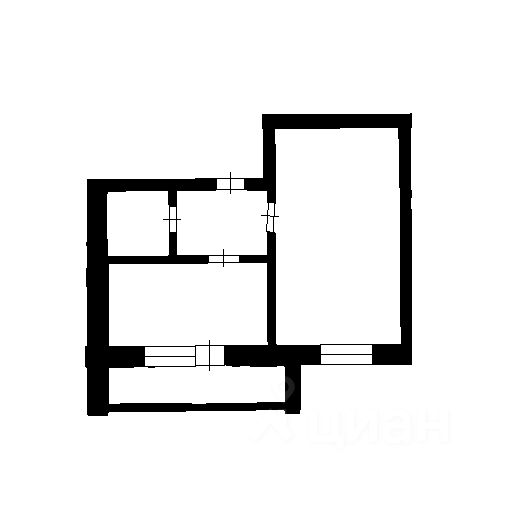 Планировка этой квартиры по данным Циан