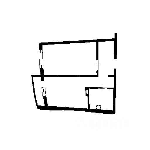 Планировка этой квартиры по данным Циан
