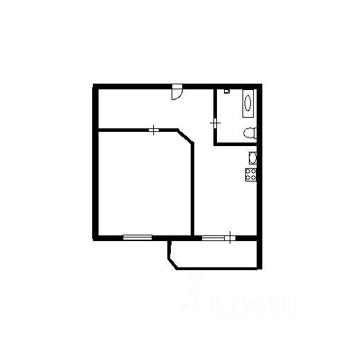 Планировка этой квартиры по данным Циан