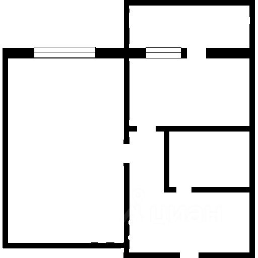 Планировка этой квартиры по данным Циан