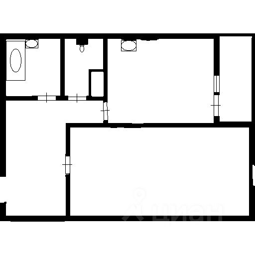 Планировка этой квартиры по данным Циан