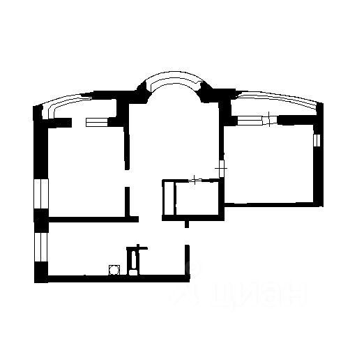 Планировка этой квартиры по данным Циан