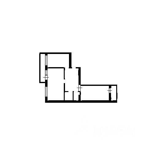 Планировка этой квартиры по данным Циан