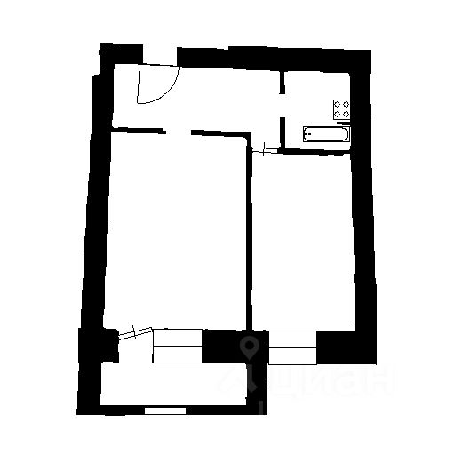 Планировка этой квартиры по данным Циан