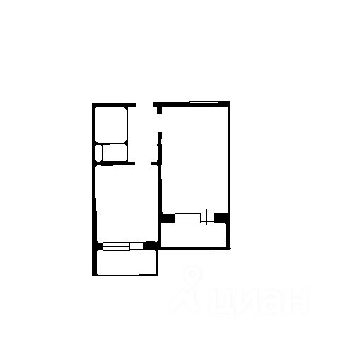 Планировка этой квартиры по данным Циан