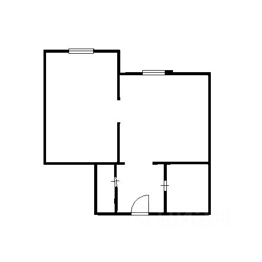 Планировка этой квартиры по данным Циан