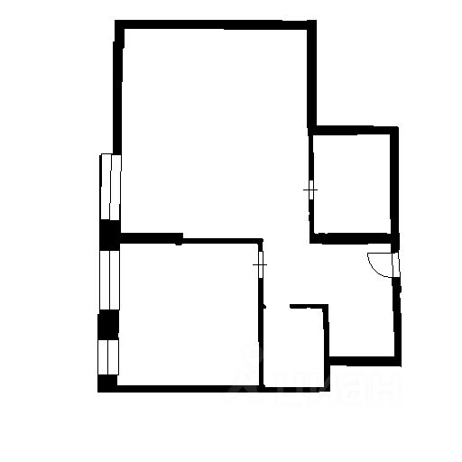 Планировка этой квартиры по данным Циан