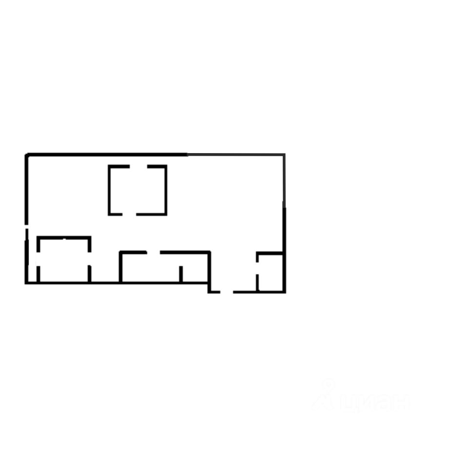 Планировка этой квартиры по данным Циан