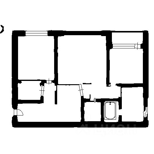 Планировка этой квартиры по данным Циан