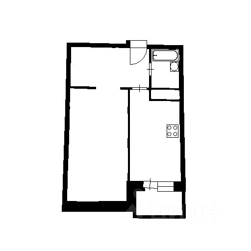 Планировка этой квартиры по данным Циан