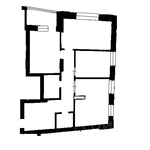 Планировка этой квартиры по данным Циан