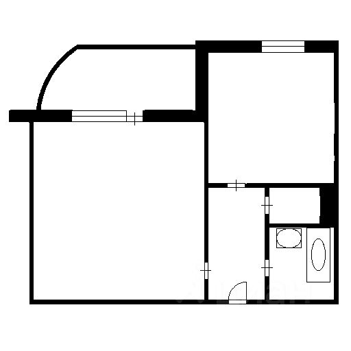 Планировка этой квартиры по данным Циан