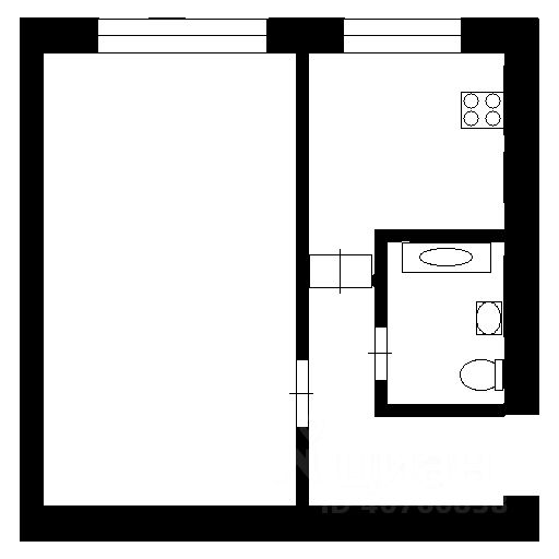 Планировка этой квартиры по данным Циан