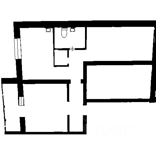 Планировка этой квартиры по данным Циан