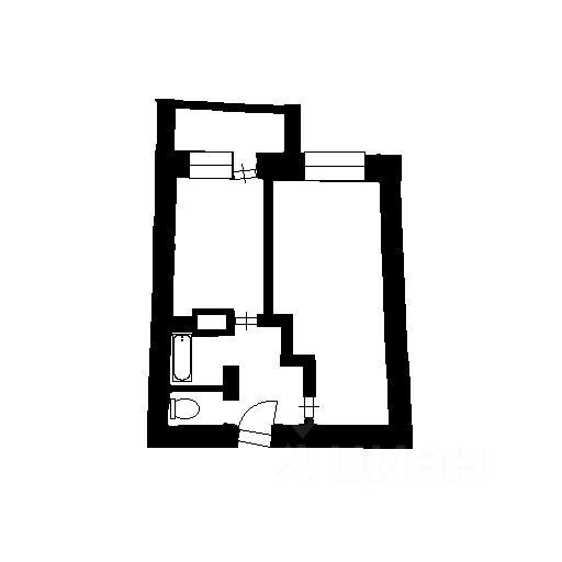 Планировка этой квартиры по данным Циан