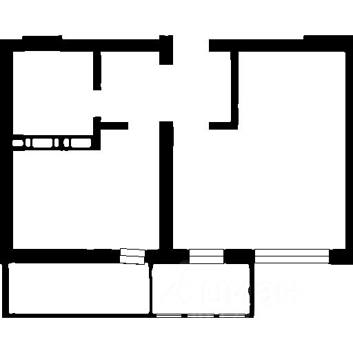 Планировка этой квартиры по данным Циан