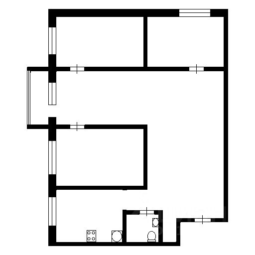Планировка этой квартиры по данным Циан