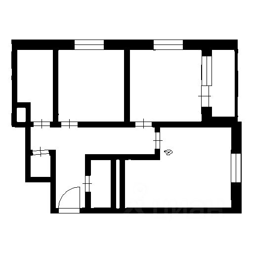Планировка этой квартиры по данным Циан