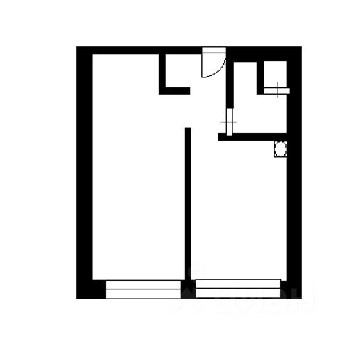 Планировка этой квартиры по данным Циан
