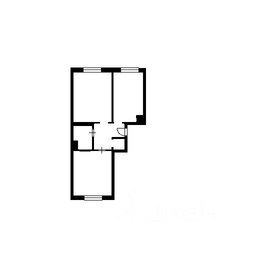 Планировка этой квартиры по данным Циан