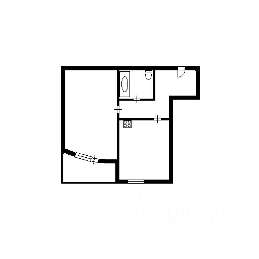 Планировка этой квартиры по данным Циан