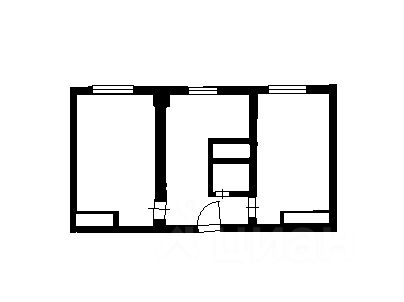 Планировка этой квартиры по данным Циан
