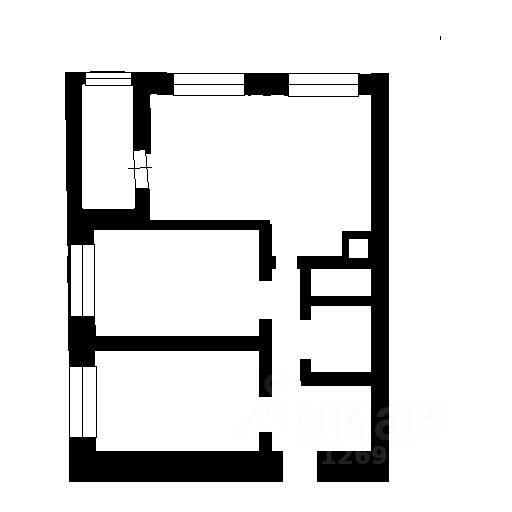 Планировка этой квартиры по данным Циан