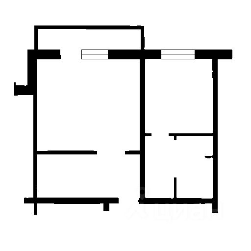 Планировка этой квартиры по данным Циан