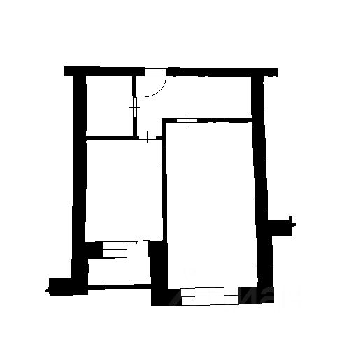 Планировка этой квартиры по данным Циан