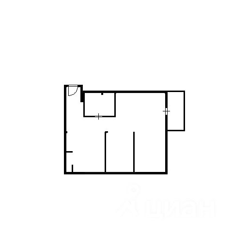 Планировка этой квартиры по данным Циан