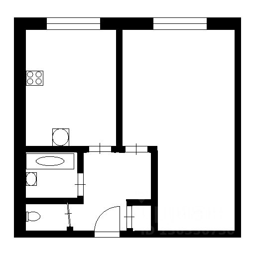 Планировка этой квартиры по данным Циан