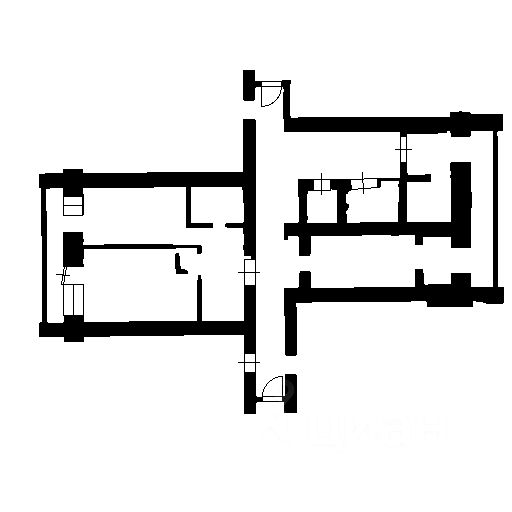 Планировка этой квартиры по данным Циан