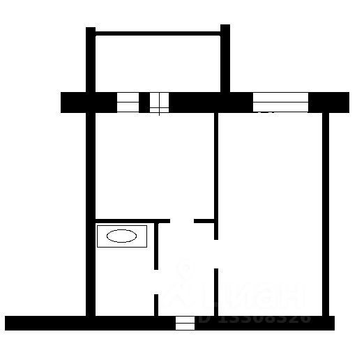Планировка этой квартиры по данным Циан