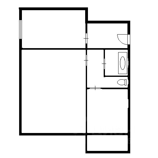 Планировка этой квартиры по данным Циан