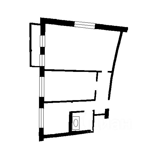 Планировка этой квартиры по данным Циан