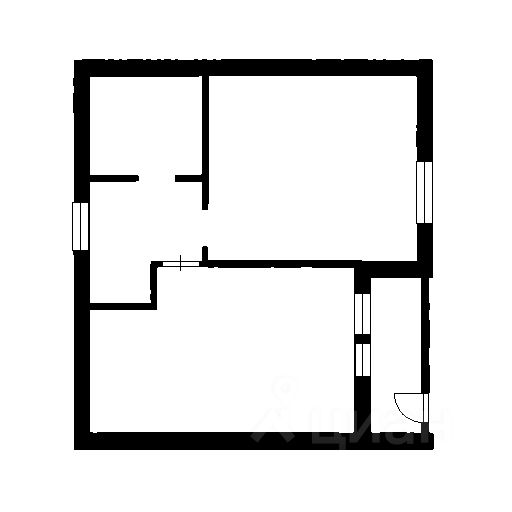 Планировка этой квартиры по данным Циан